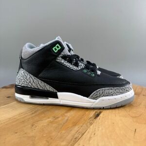 Womens 7.5 / 6Y - Nike Air Jordan 3 Retro GS Green Glow Black Shoes Sneakers NEW
